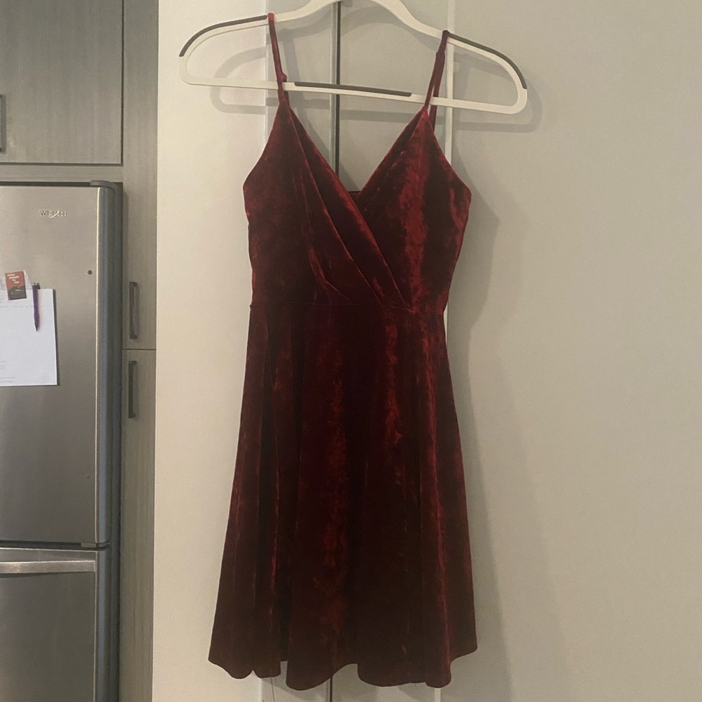 Revamped Red Velvet Dress